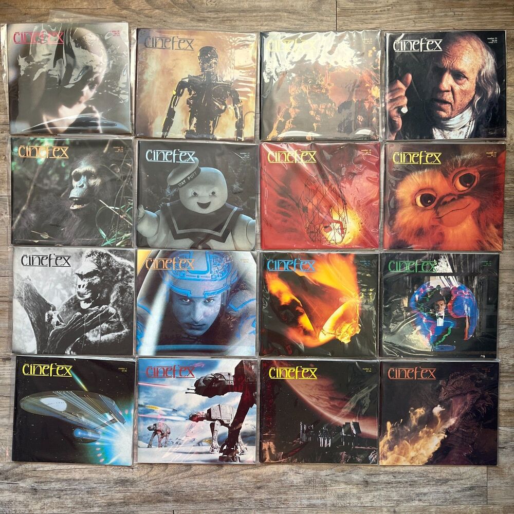 VTG Cinefex Magazine Lot of 16 Issues 1 2 4 5 7 8 14-22, 33 VFX Star Wars Alien